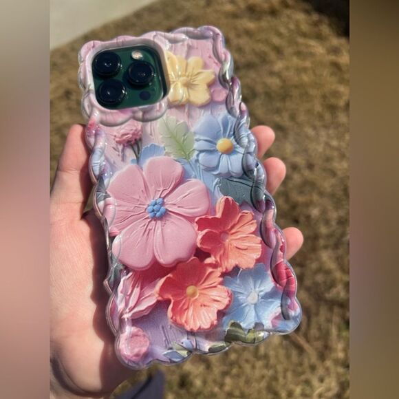 Floral Embossed Phone Case for iPhone 16 - Picture 5 of 7